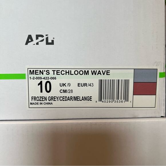 APL Men\'s Techloom Wave Running Shoe Lightweight
Stretch Sneaker Grey Red 10 NEW
